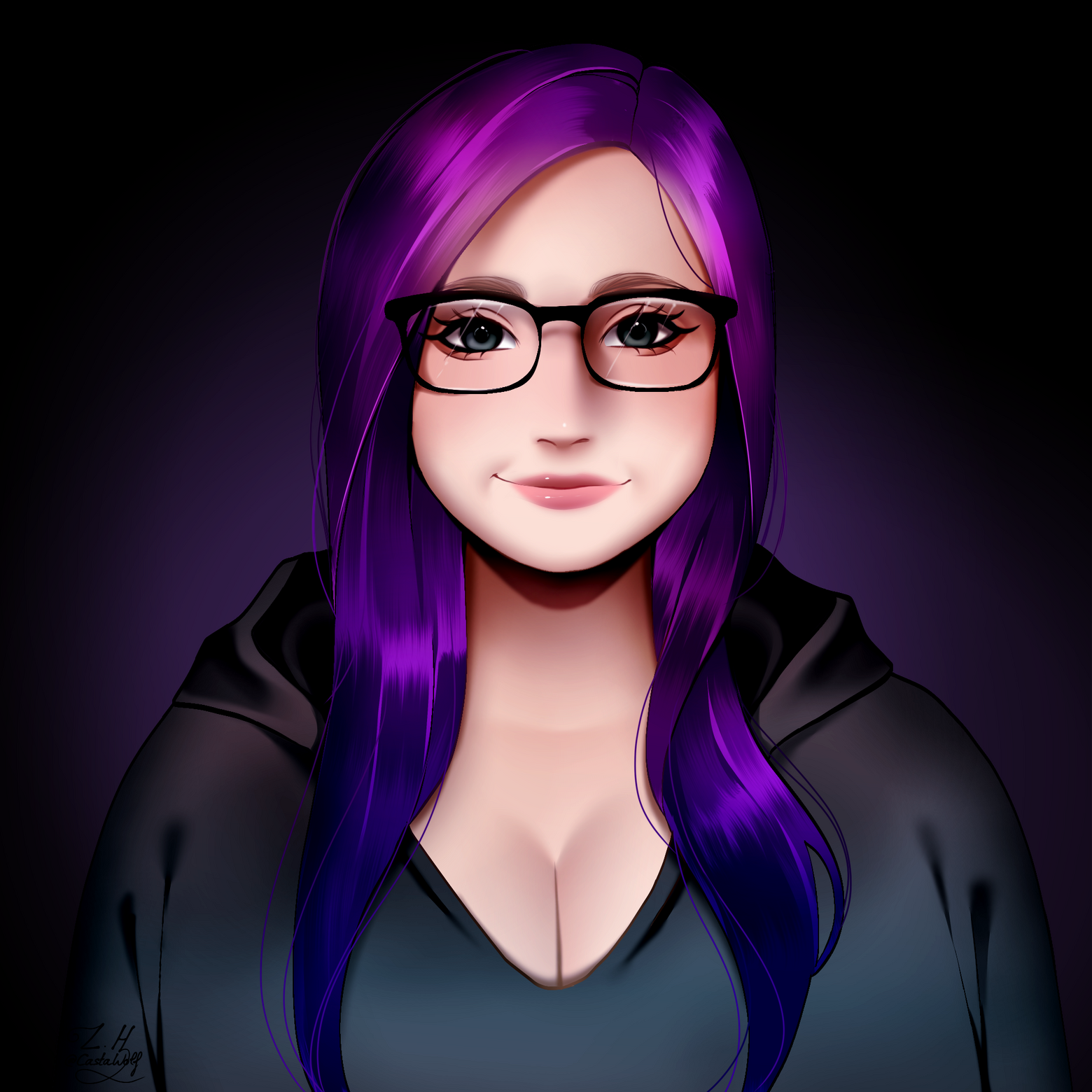 Custom portrait of Rhea, this is custom art by CastaWolf on IG.